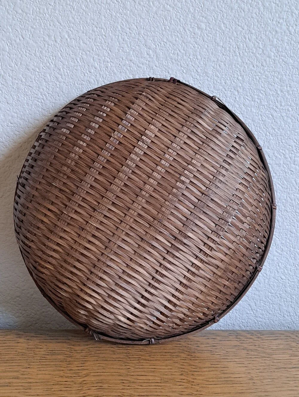 Vintage Winnowing Basket Dark Tone 10